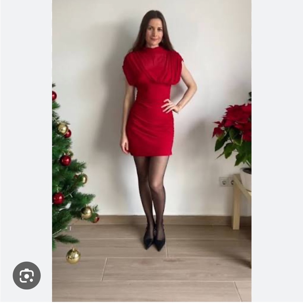ZARA COMBINATION MESH SHORT DRESS